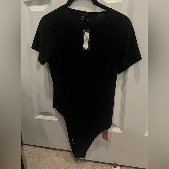 PrettyLittleThing Tops - NWT PLT BLACK BODYSUIT